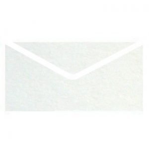 Croygen White Metallic Invitation Envelopes