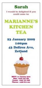 Cupcake Kitchen Tea Invitation r1