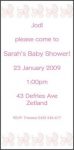 SHOINV09 Purple Pram Baby Shower Invitation