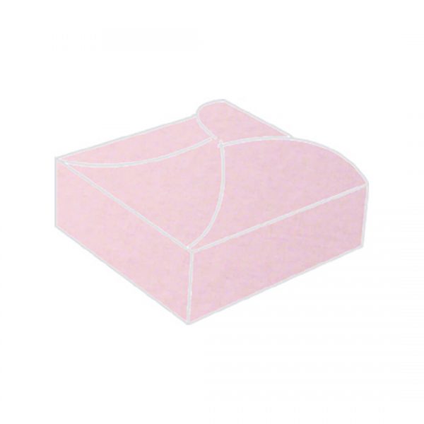 baby pink plain aura butterfly bonbonniere box
