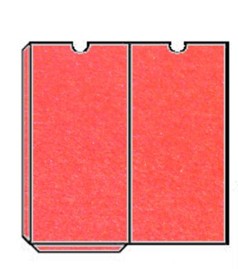 Bright Red Metallic Invitation Pocket
