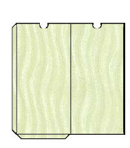 Refreshing Mint Wave Textured Metallic Invitation Pocket