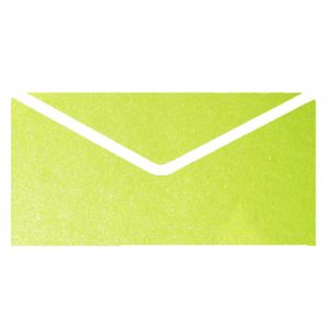 Apple Green Metallic Invitation Envelopes