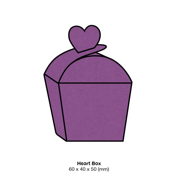 Beetroot Eco Luxury Heart Bonbonniere