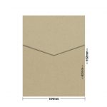Brown Sandstorm Eco Luxury DIY Invitation Pouch Style D