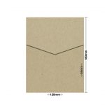 Brown Sandstorm Eco Luxury DIY Invitation Pouch Style D