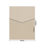 Champers Metallic DIY Invitation Pouch Style D