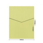 Chartreuse Zsa Zsa Textured DIY Invitation Pouch Style D