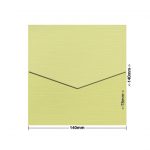 Chartreuse Zsa Zsa Textured DIY Invitation Pouch Style D