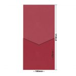 Devil Red Eco Luxury DIY Invitation Pouch Style D