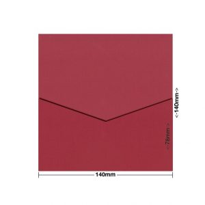 Devil Red Eco Luxury DIY Invitation Pouch Style D