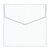 Diamond White Metallic Invitation Envelopes