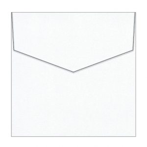 Diamond White Metallic Invitation Envelopes