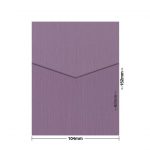 Eggplant Zsa Zsa Textured DIY Invitation Pouch Style D