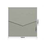 Grey Iron Bank Eco Luxury DIY Invitation Pouch Style D