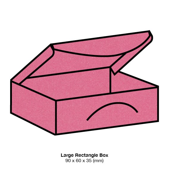 Hot Pink Metallic Bonbonniere Box
