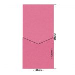 Hot Pink Metallic DIY Invitation Pouch Style D