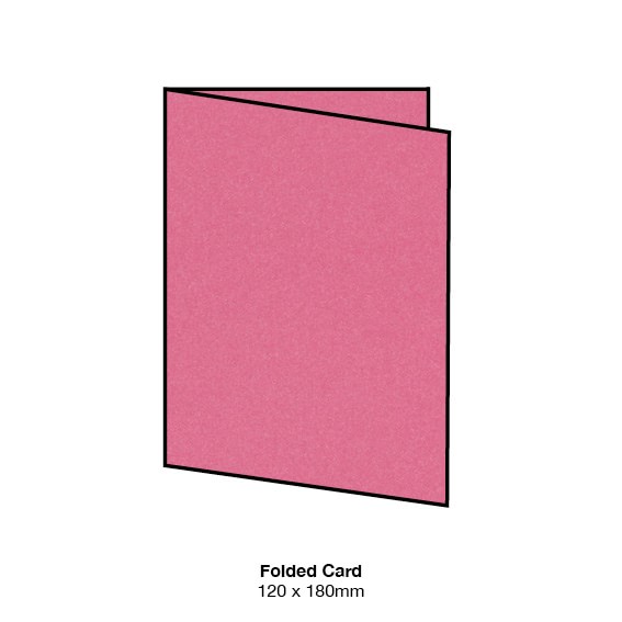 Hot Pink Metallic Scored DIY Invitation Card