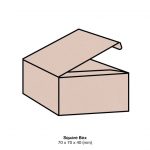 Nude Metallic Bonbonniere Box