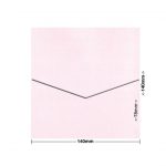 Petite Pink Coco Linen Textured DIY Invitation Pouch Style D