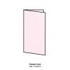 Petite Pink Coco Linen Textured Scored DIY Invitation Card