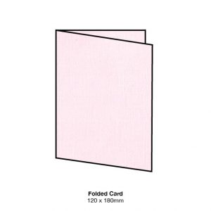 Petite Pink Coco Linen Textured Scored DIY Invitation Card