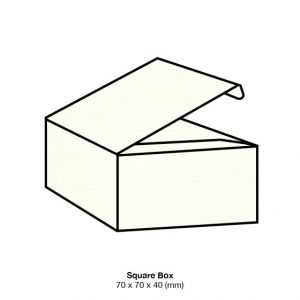 Vanilla Zsa Zsa Textured Bonbonniere Box