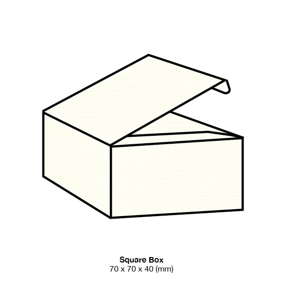 Vanilla Zsa Zsa Textured Bonbonniere Box