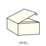 Warm Ivory Marshmallow Bonbonniere Box