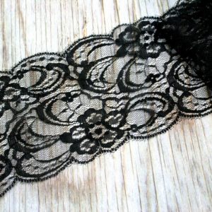 Black Lace Roll for Invitations