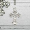 Diamante and Metal Cross with Hooks for Invitations