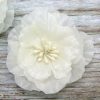 Flat organzia flower for invitations