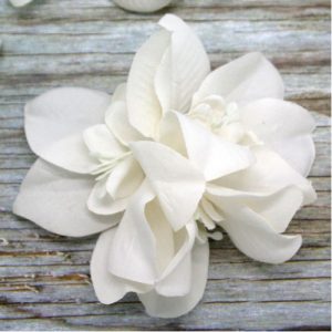 Multi-orchids Fabric flower for invitations