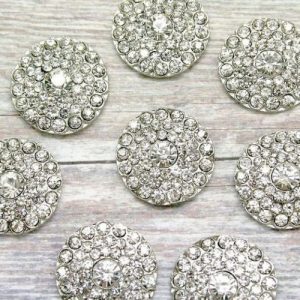 Rhinestone 21mm Circle Diamante Cluster Invitation Bling