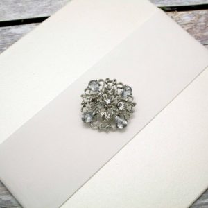 Rhinestone Diamond Cluster Invitation Bling