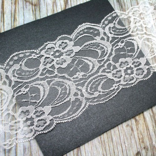 White Lace Roll for Invitations