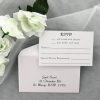 RSVPWISH08 white wedding rsvp card and envelope