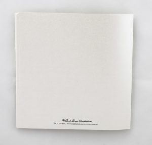 WEDINV103 back of beaded ivory lace on ivory wedding invitation