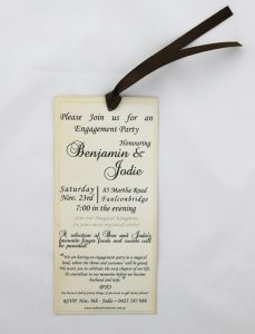 WEDINV140 back of Fairytale wedding invitation