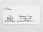 WEDINV140 Fairytale wedding invitation envelope