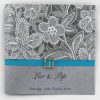 WEDINV152 Silver Square wedding Invitation with Satin Ribbon Buckle and Silver Bloom Paper