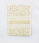 WEDINV72 back of Ivory Pebbles Pocket Invitation with Cream Ribbon and Pearl