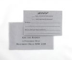 WEDINV26 Silver rsvp card and envelope