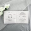 WEDINV33 white wedding cards in invitation pocket