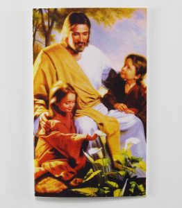 childrens religious folded memorial card