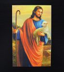 front of double sided religious christian rememberance funeral card