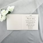 WEDINV131 inside of Black and Ivory Beaded Lace Wedding Invitations