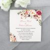 WEDINV52 Pink Floral UV Thermographic Wedding Invitation