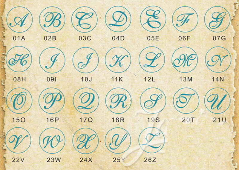 Alphabet Wax seal stamp