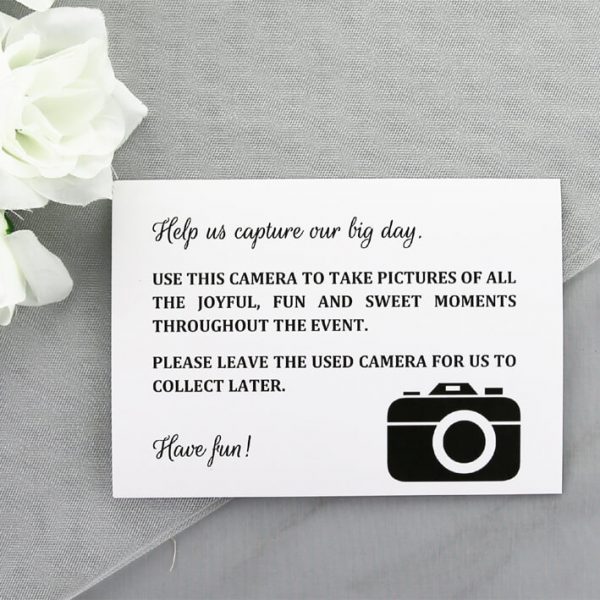 MISC003 Wedding Camera Cards
